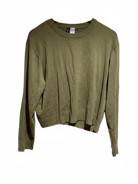 Divided tan sweater